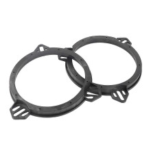 (As show, One size) 2Pcs Speaker Spacer Adapter Mount 6.5 Inch Black Door Speaker Adapter Spacer Rings Replacement for Subaru Impreza Forester