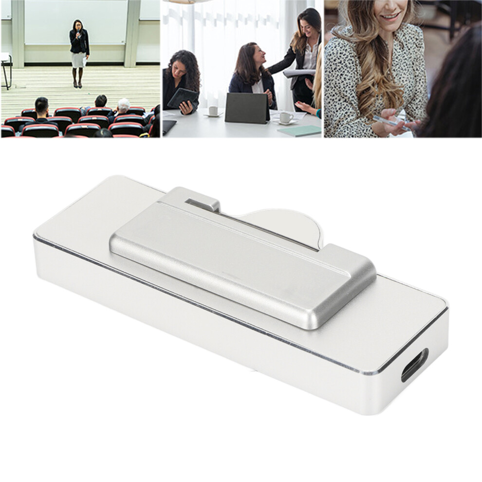 Multifunctional 1080P Noise-Reducing Voice Recorder, 8Gb Aluminum 8791356382064