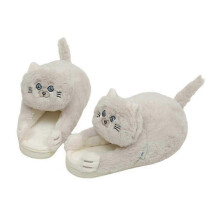 (As show, One size) Hugger Cat Slippers for Women Comfortable Keep Warm Home Slippers for Living Room Officen