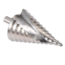 Step Drill Bit HSS With 2 Large Spiral Flutes Trilateral Shank For Metal Wood Plastic 6mm To 60mm 12 Step Sizes
