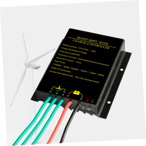 Mppt Wind Charge Controller For Wind Generators Overcharge Circuit Protection Durable Shell Easy Installation 2