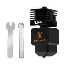 High Temp Resistant Hotend 0.2/0.4/0.6/0.8mm Nozzle, Brass Heating Block, Easy Install For Lab Printers