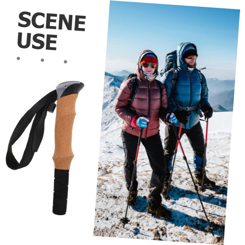 Trekking Pole Handle Replacement Cork Grip For Hiking Poles One Size Universal Fit 1