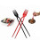 (As show, RED 10pcs) 10PCS Fork Chopsticks In One, Chork 24 Count Pack Fork Chopsticks Combo e 1