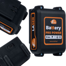 Rosfix Li-ion akkumulátor Pro Power lézeres szintezőhöz, 3600 mAh, USB-C csatlakozóval