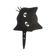 (As show, A) Black Peeping Cat Garden Stake Party Decorative Sign Ornaments Art Crafts