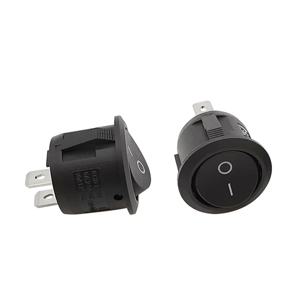 Kcd1 105 Round 20 Mm Diameter Toggle Rocker Switch 2Pcs 2Pin Ac 250V 6A 125V 10A Boat Rocker Power Push Button Switch 9084446673104
