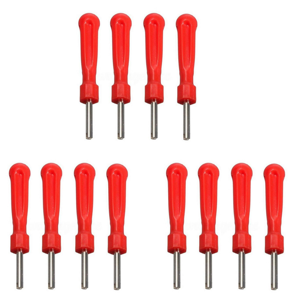 Tyre Valve Core Remover 12 Pcs Tire Repair Tool Set Valve Core Removal Tool Screwdriver Style For Automotive Maintenance 9084446673203