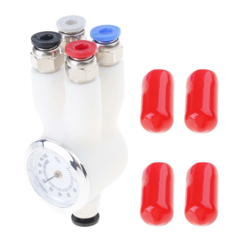 4 In 1 Filament Feed Connector For X1c Printers Transparent Resin With Seal Cover 9067246382056