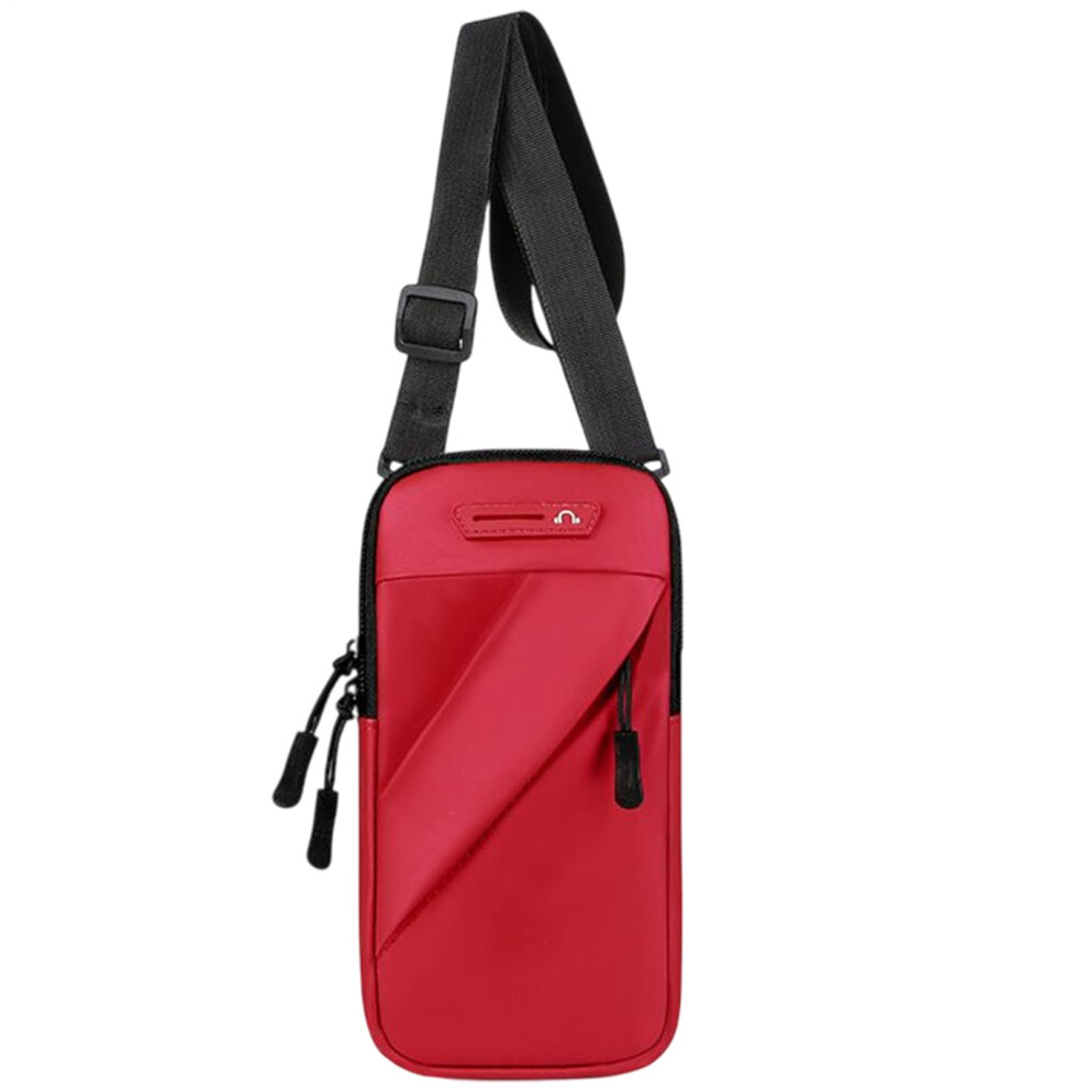Armband Cell Phone Holder For Running Jogging And Exercise - Water-Resistant Breathable Phone Arm Band Red 9354506594565