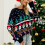 Purpurblauer Weihnachtspullover Größe S, Drop-Shoulder 3