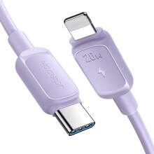 Joyroom USB-C-auf-Lightning-Schnellladekabel, 20 W, 1,2 m - Lila
