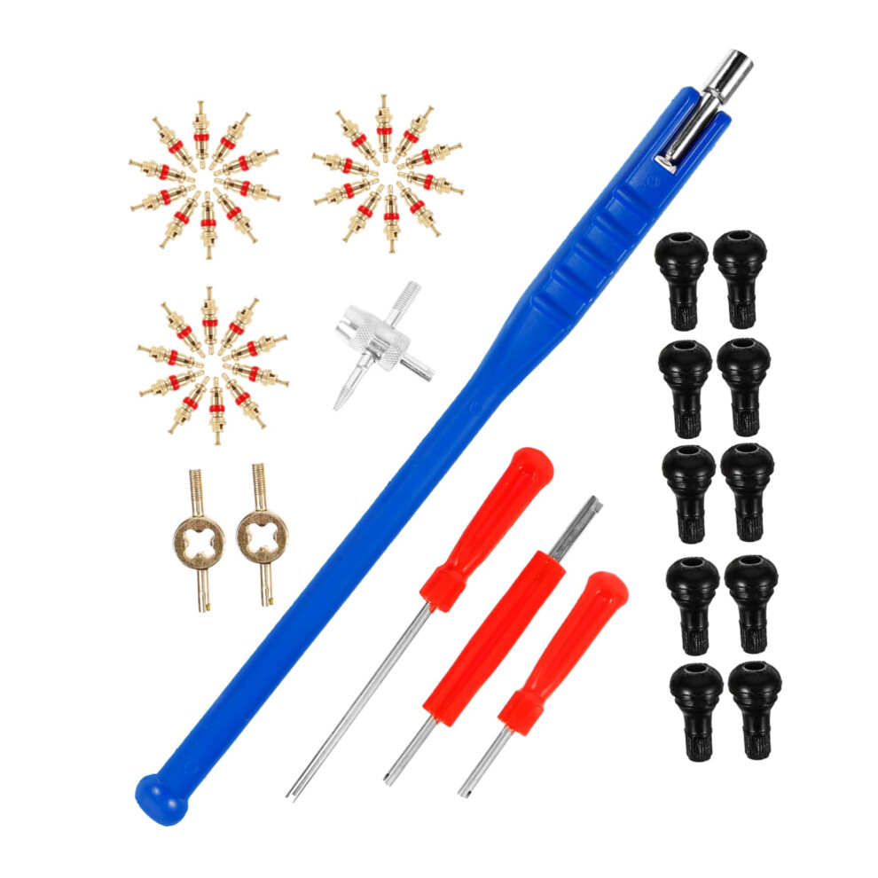 Valve Tool Valve Core Removal Kit For Car Tires Universal Tool For Schrader Valve Core Portable Wheel Repair 9084446673814