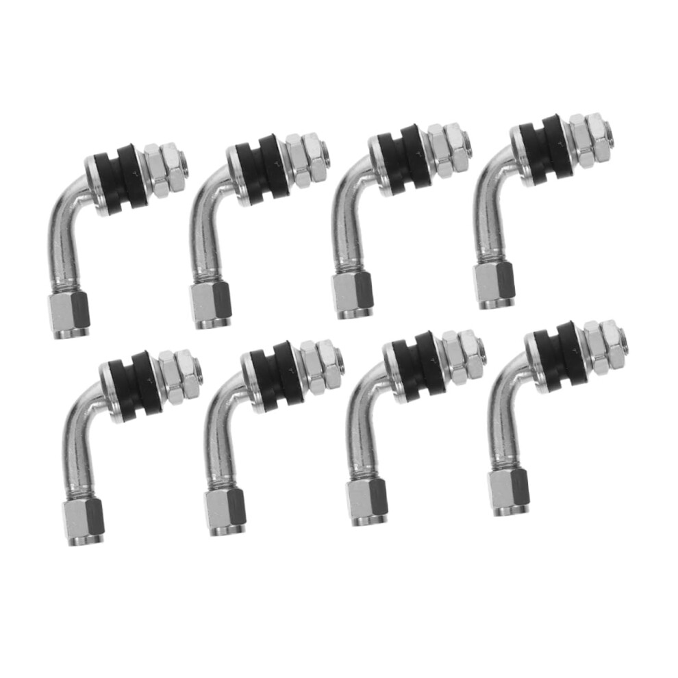Motorcycle Tyre Valve 8Pcs Bend Tire Stem Extension Connector For Bikes 9354506594886
