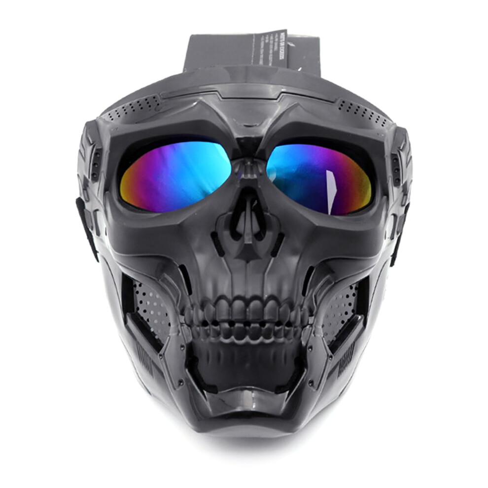 Motorbike Off-Road Riding Goggles Glasses With Skull Face Open-Face Helmet For Motorcycle 9354506594923