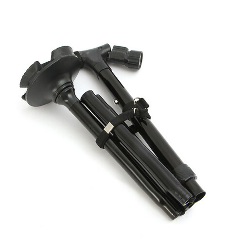 Adjustable Folding Cane Aluminum Alloy Height & LED Light Features 1