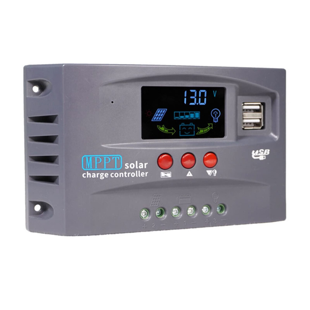 Solar Controller Mppt 10A 20A 30A, 50Vdc, Auto 12V/24V Lead Acid Battery Compatible, Pv Charge Regulator 9393856698431