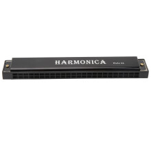 24 Hole Harmonica for Stage & Solo Play - Lightweight Plastic Casing