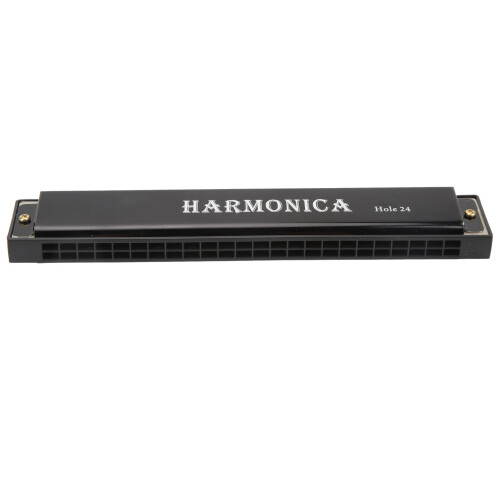 24 Hole Harmonica for Stage & Solo Play - Lightweight Plastic Casing