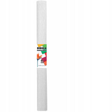 Hvidt crepet skolepapir 50 x 200 cm