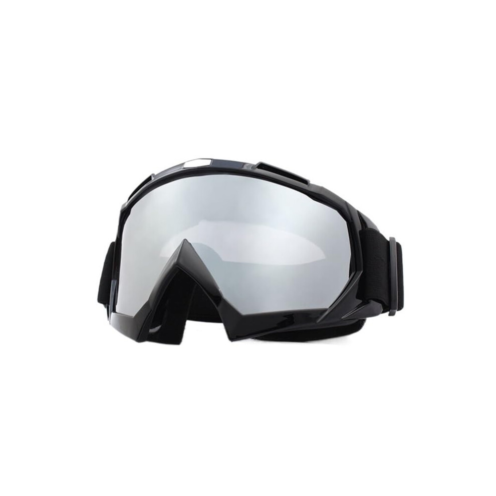 Motorbike Goggles Removable Lenses Windproof Uv Protection For Outdoor Cycling Motocross Off-Road Riding Glasses Black 9067246383046