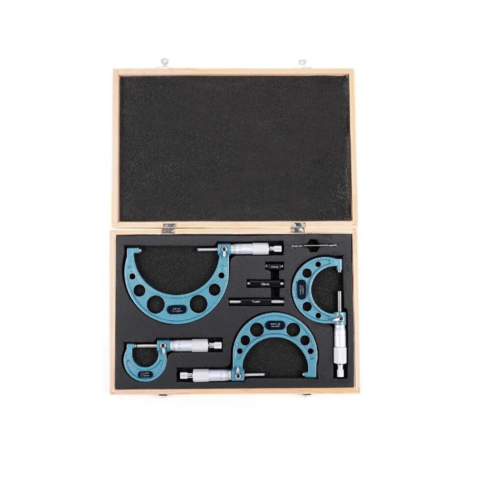 4Pcs Outside Micrometer Set Machinist Tool 0-4" 0-100Mm 0.01Mm Precision Carbide Micrometer Set Kit 9393856698691