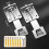Adjustable Range Hood Wall Mount Bracket Set Galvanized Steel Height Adjustable Kitchen Vent Hoods 2 Pack Extended 2