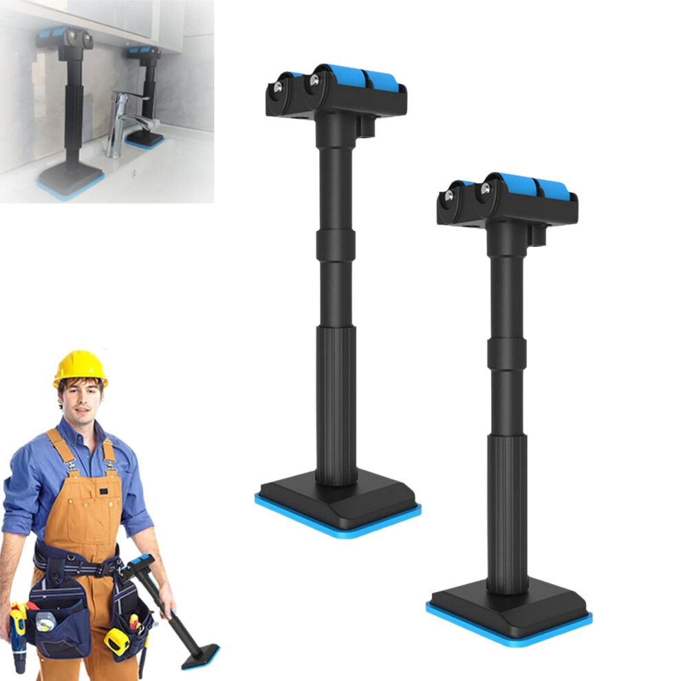Labor Saving Lifting Brackets 2-Piece Telescopic Height-Adjustment Lifting Device Black Furniture Jacks For Cabinets 9084446674736