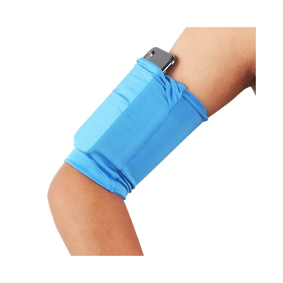 Running Armband Universal Mobile Phone Case, High Elastic Breathable Arm Band For Outdoor Running, Blue 9354506595951