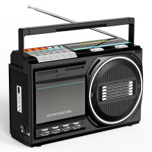 Retro Tape Recorder Boombox Cassette Player AM/FM/SW Radio 5-Inch Speaker Tape U Disk Bluetooth Playback Family Travel