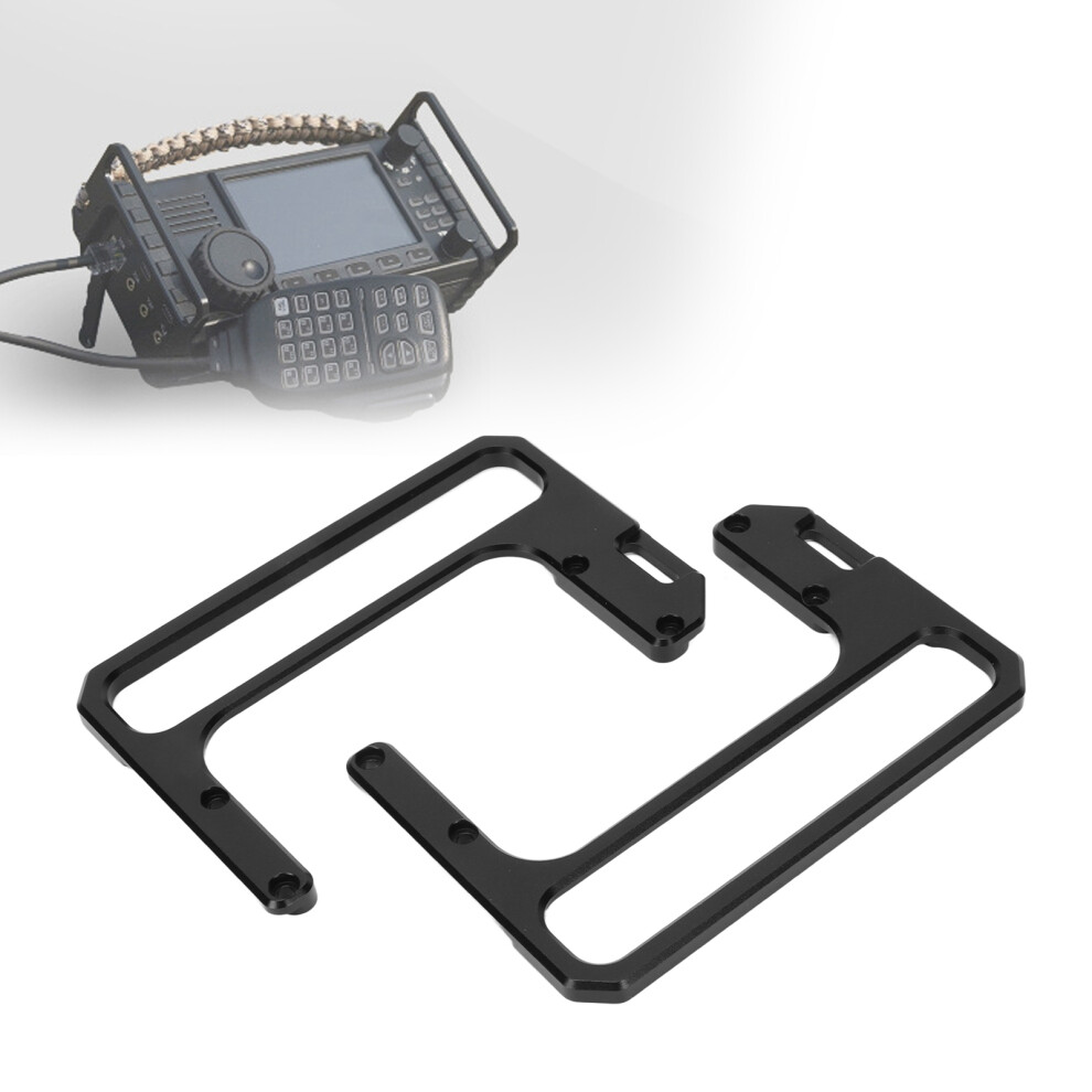 Xiegu X6100 Radio Side Handle Shield - Sandblasted Alloy With Screws Black 4961356396802