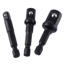 3pc 1/4 3/8 1/2 Inch Socket Set With Impact Sockets, Hex Shank Extension, Socket Adapters, Nut Driver And Hand Tools