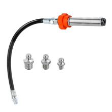 Screw Type Grease Gun Nipple Coupler Quick Connector, Ergonomic Design, Oil Nozzle, Locks On Off, Elastic Spring, Heavy