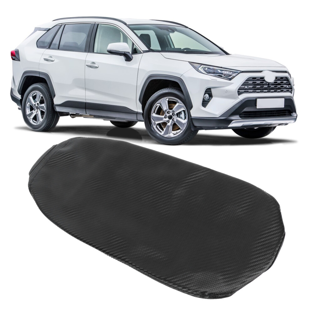 Carbon Fiber Armrest Cover For Rav4 2019+ Artificial Leather Replacement 4231356397414