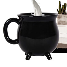 Cauldron Mug Ceramic Cauldron For Halloween, Decorative Soup Bowl For Hot And Cold Drinks, Kitchen Living Room Office