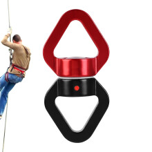 Mountain Climbing Clips Locking Swivel Carabiner 30kN Load Rating for Rope Rescue and Camping