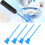 Blue 4Pcs Resin Mixer Paddles - Compatible with 1/4in Drill Bits 16