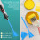 Blue 4Pcs Resin Mixer Paddles - Compatible with 1/4in Drill Bits 9