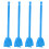Blue 4Pcs Resin Mixer Paddles - Compatible with 1/4in Drill Bits 2