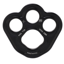 3 Hole Force Rigging Plate Aluminum, 50 kN Load Bearing, Smooth Surface For Mountaineering Climbing Hoisting