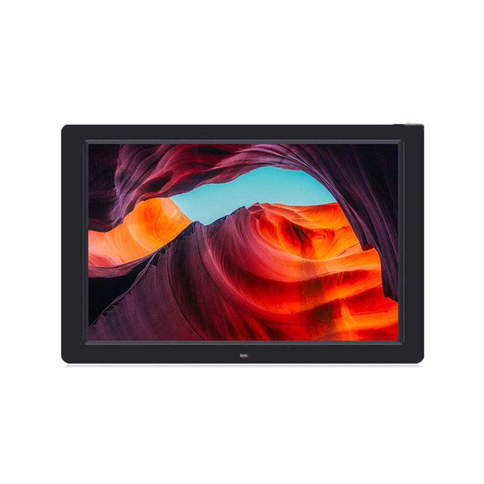 12-Inch Digital Photo Frame With Video Playback, Calendar, Clock, Music Player, Sd/Usb Slot, Infrared Remote, Black 9067246384654