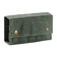 Portable Spice Bag Foldable 9-Pocket Canvas Seasoning Jar Holder For Camping Travel Seasoning Kit Green
