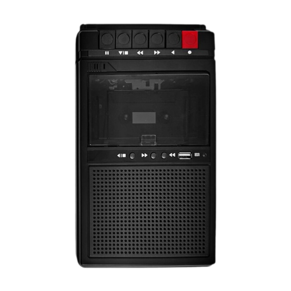 Portable Cassette Player With Built In Speaker, Pocket Stereo Tape Recorder For Outdoor Travel, Black 9354506597702