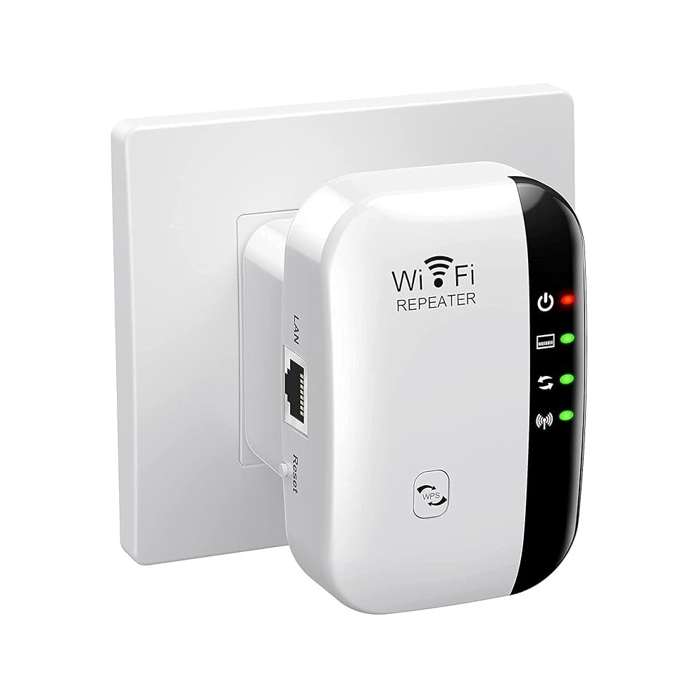 Wifi Booster 3650 Sq Ft Coverage 45 Devices Ethernet Port Quick Setup White 9393856701643