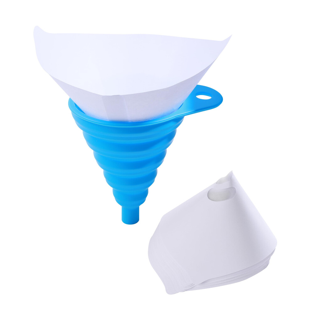 Paint Strainer Disposable Cone Filter Paper 190 Micron Silicone Funnel For Car Spray Guns Pack Of 50 9393856701797