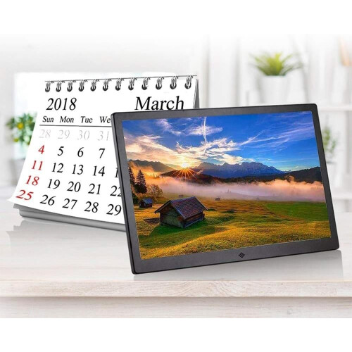 Photo Frame Video Machine Multi-Functional Electronic Album HD Digital Player Advertising Machine Black 1