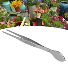 Premium Bonsai Tweezers Straight Tip & Spatula for Precision Gardening
