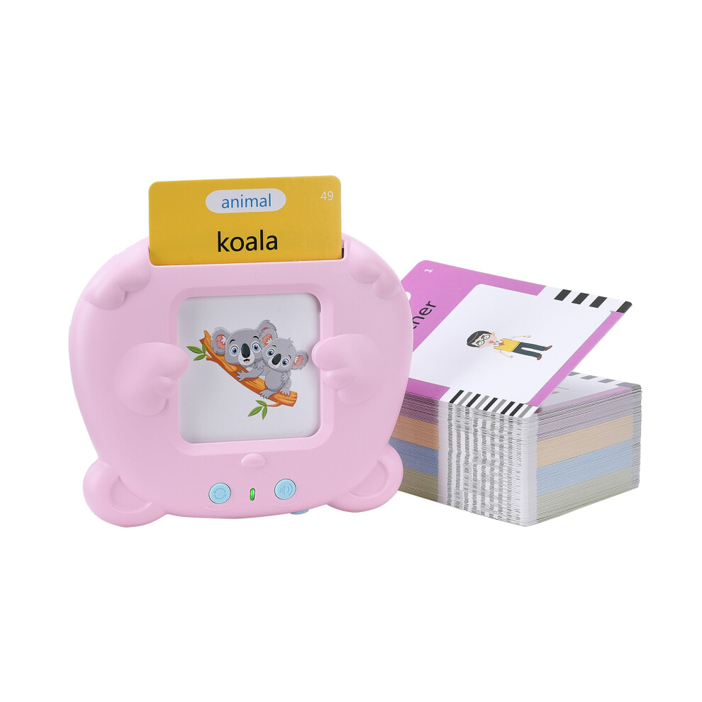 Pink Smart Card Reading Device for Babies - 224 English Words Early Education-image-OPC-PMGZTNS-NEW