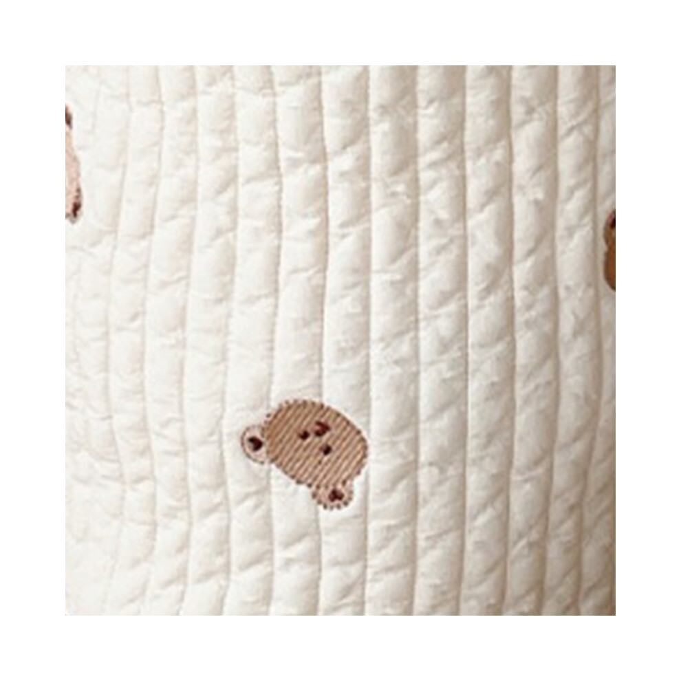 Pure Cotton Baby Bottle Storage Bag Cute Bear Pattern Diaper Caddy