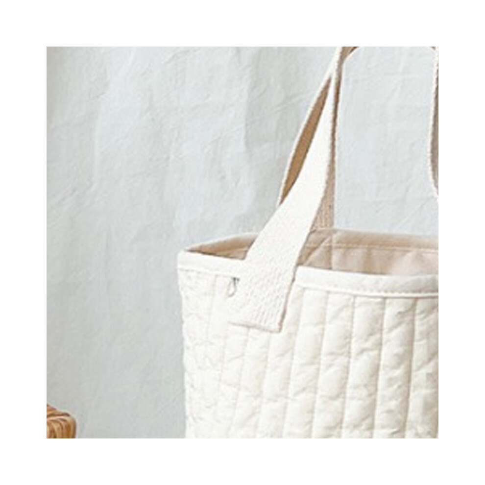 Pure Cotton Baby Bottle Storage Bag Diaper Caddy Stroller Organizer Small Tulip